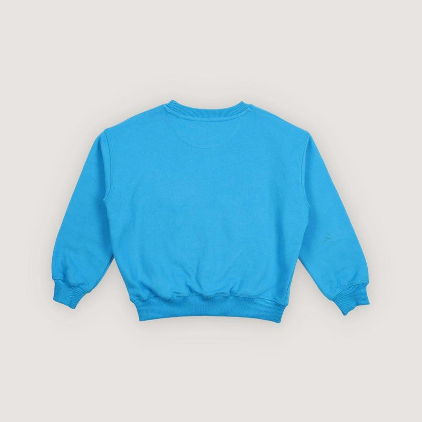 Clover Sweatshirt Pool Blue