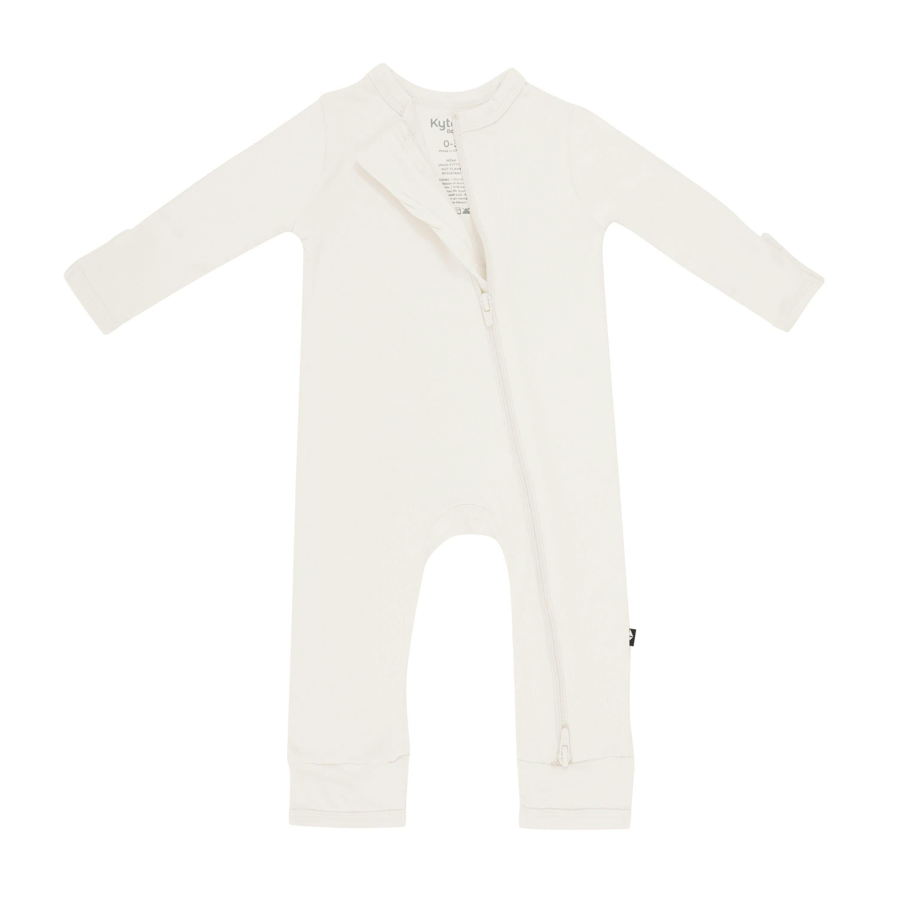 Zippered Romper in Oat
