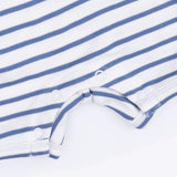 Navy Stripe - Henley Shortie Romper