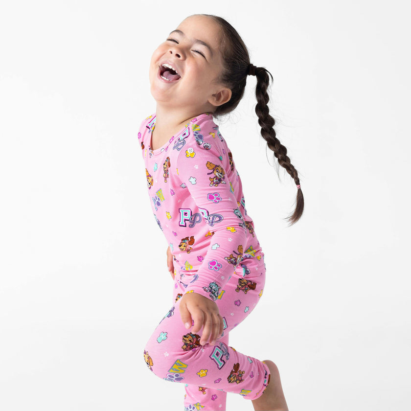 PAW Patrol: Varsity Pink Bamboo Kids Pajamas