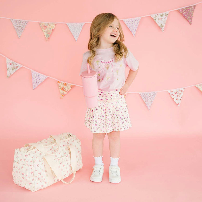 Bouquet Bow Short Sleeve T-Shirt - Ballet