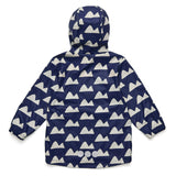 Navy Peak to Peak Recyclced Waterproof Raincoat