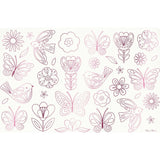 Butterflies & Flowers Coloring Placemats