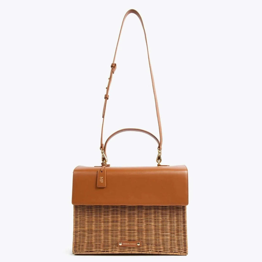 THE LARGE LUNCHER - BROWN WICKER