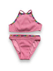 Heart Gem Trim Sleeveless Bikini