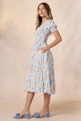 Amelie Dress in Floral Fields