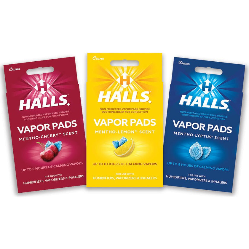 HALLS® Mentho-Lemon Scented Vapor Pads