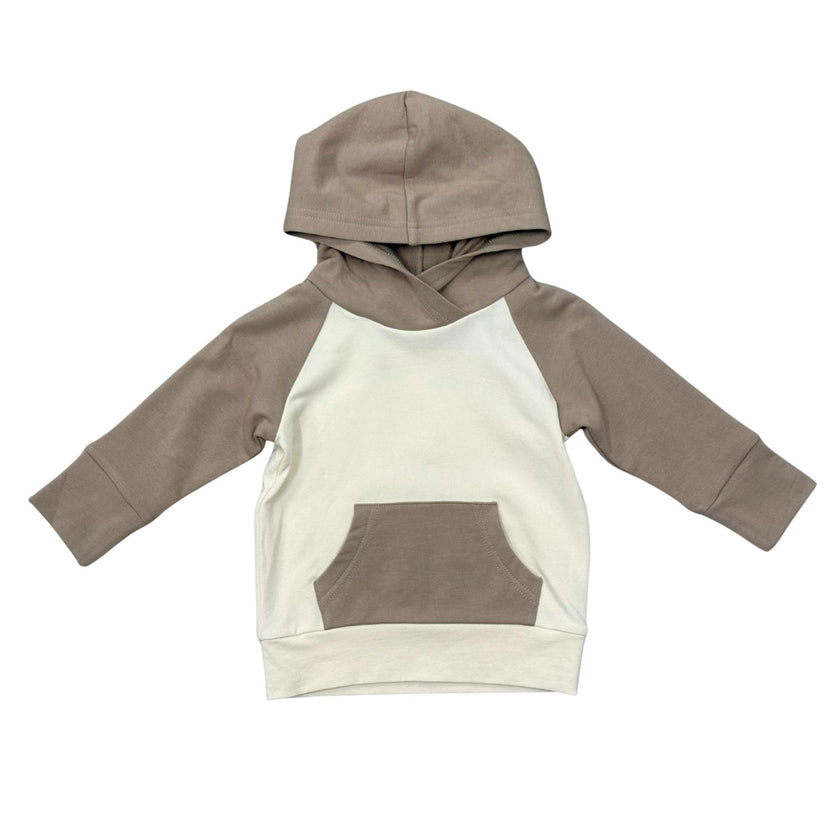 Boys Raglan Hoodie in Portabella