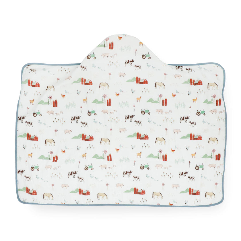 Toddler Hooded Towel - Farmyard
