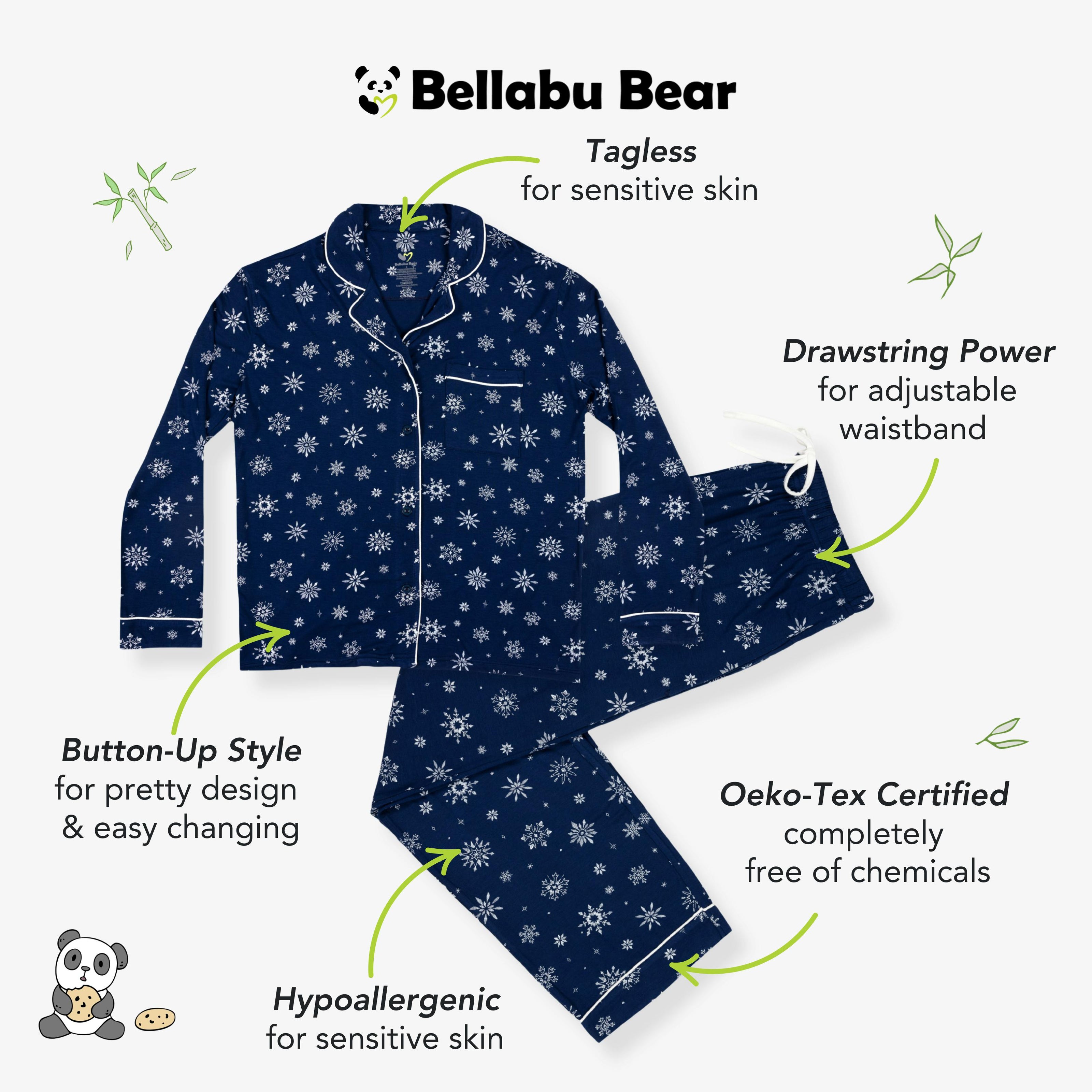 Snowflake Bamboo Women's Pajama Set