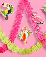 Tropical Party Banner - accordion banner