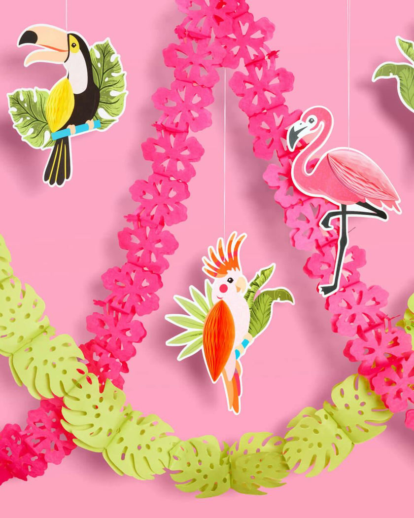Tropical Party Banner - accordion banner