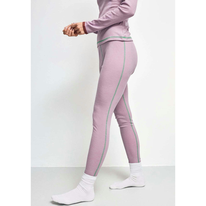 women's wool thermoactive pants - purple
