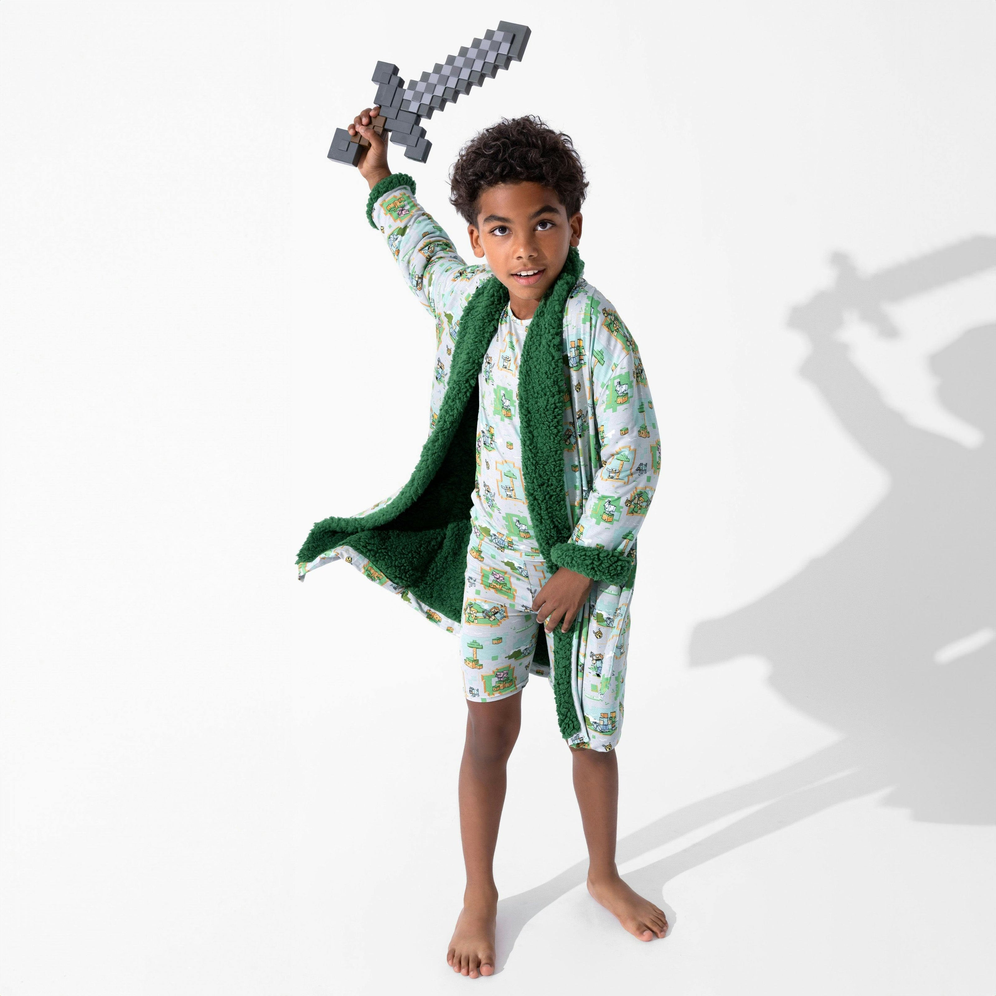 Minecraft Overworld Dreams Kids Pajama Short Set
