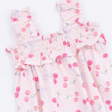 Sweet Bow Cherries - Ruffly Strap Bubble & Sun Hat