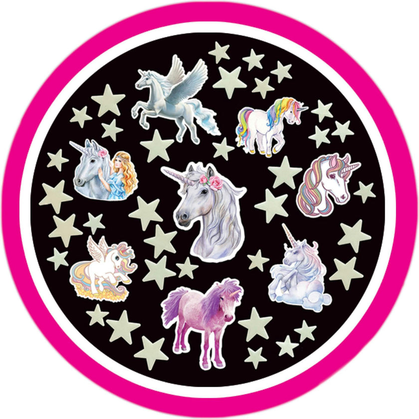 The Original Glowstars: Glowstars & Unicorns Self-Adhesive Pads for Décor