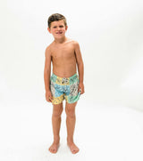 boy swim shorts bandana pastel