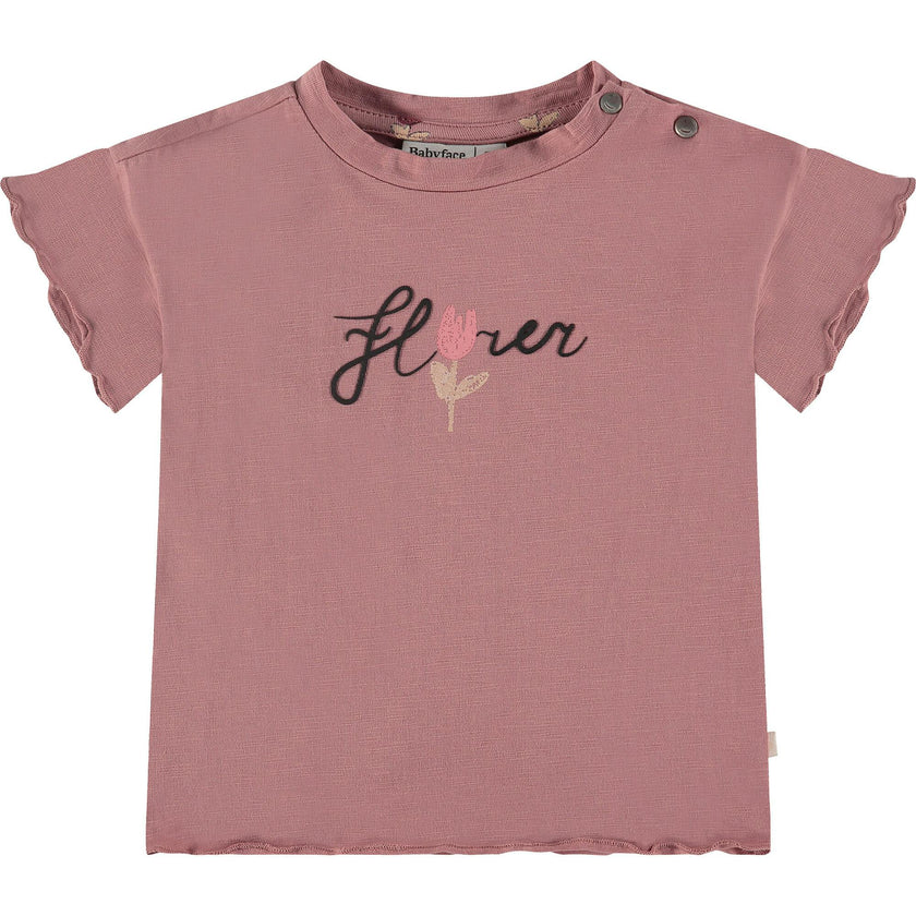 Flower Print Short Sleeve T-Shirt