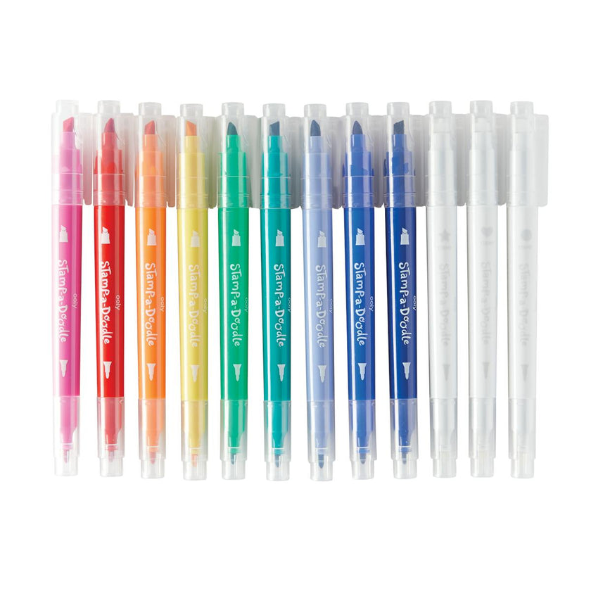 Stamp-A-Doodle Double Ended Markers - Color Changing - Set of 12