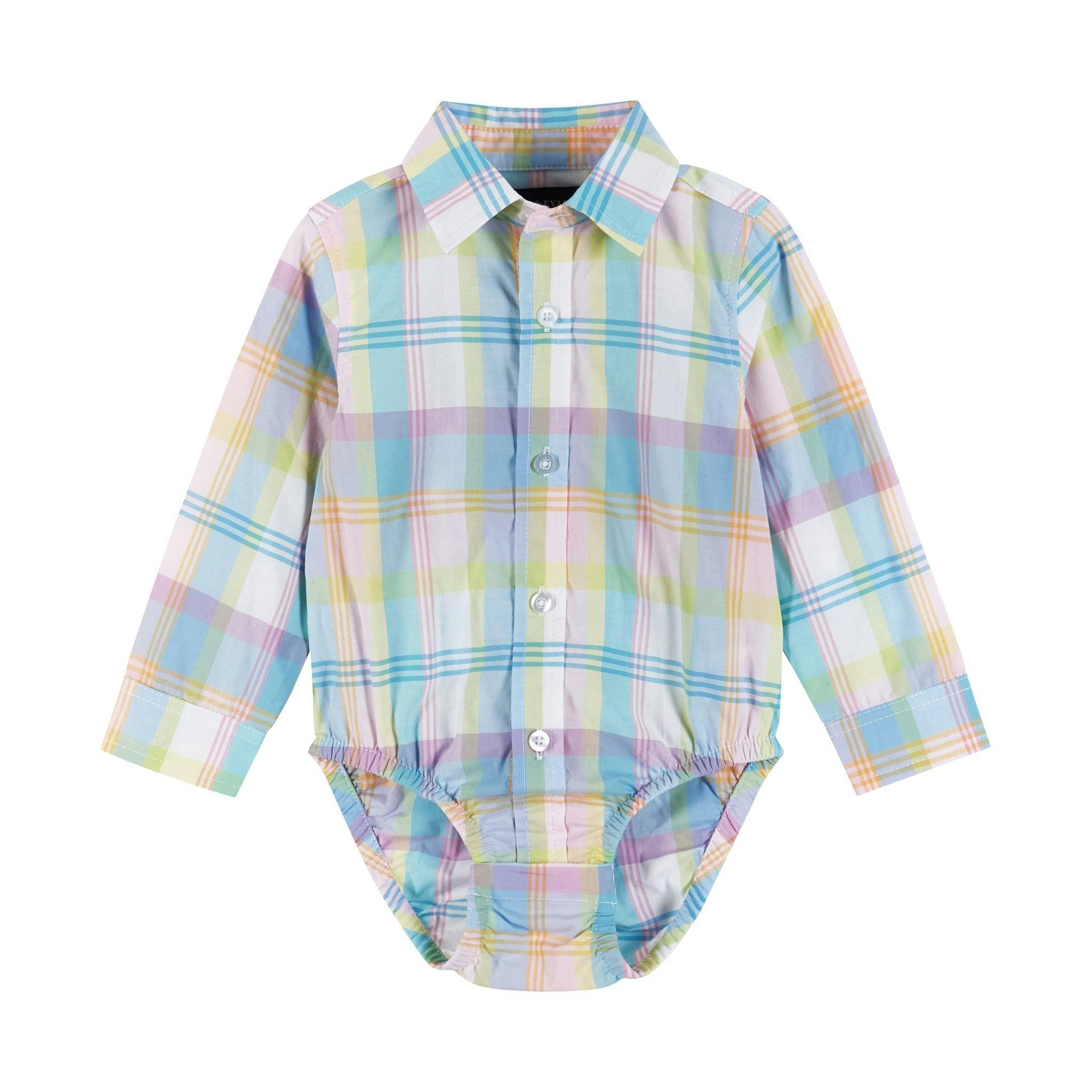 Infant Plaid Poplin and Sweater Vest Set