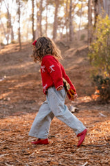 Bow Sweater in Crimson