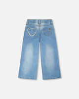 Wide Leg Denim Jeans