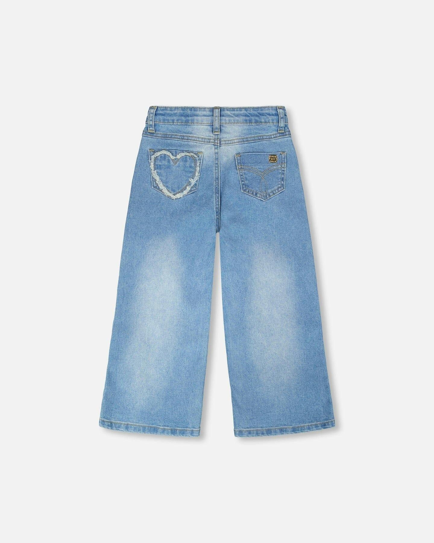 Wide Leg Denim Jeans