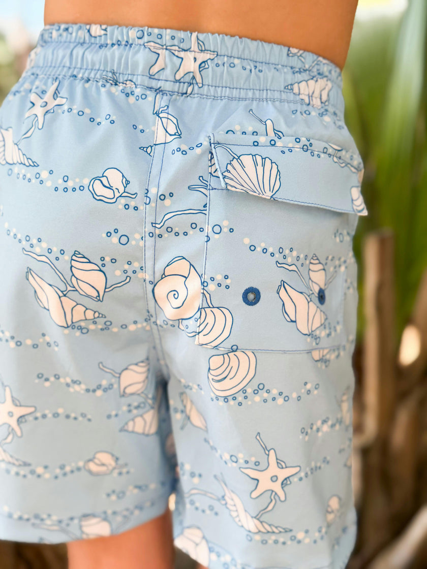Shirley Swim Shorts in Blue Shell