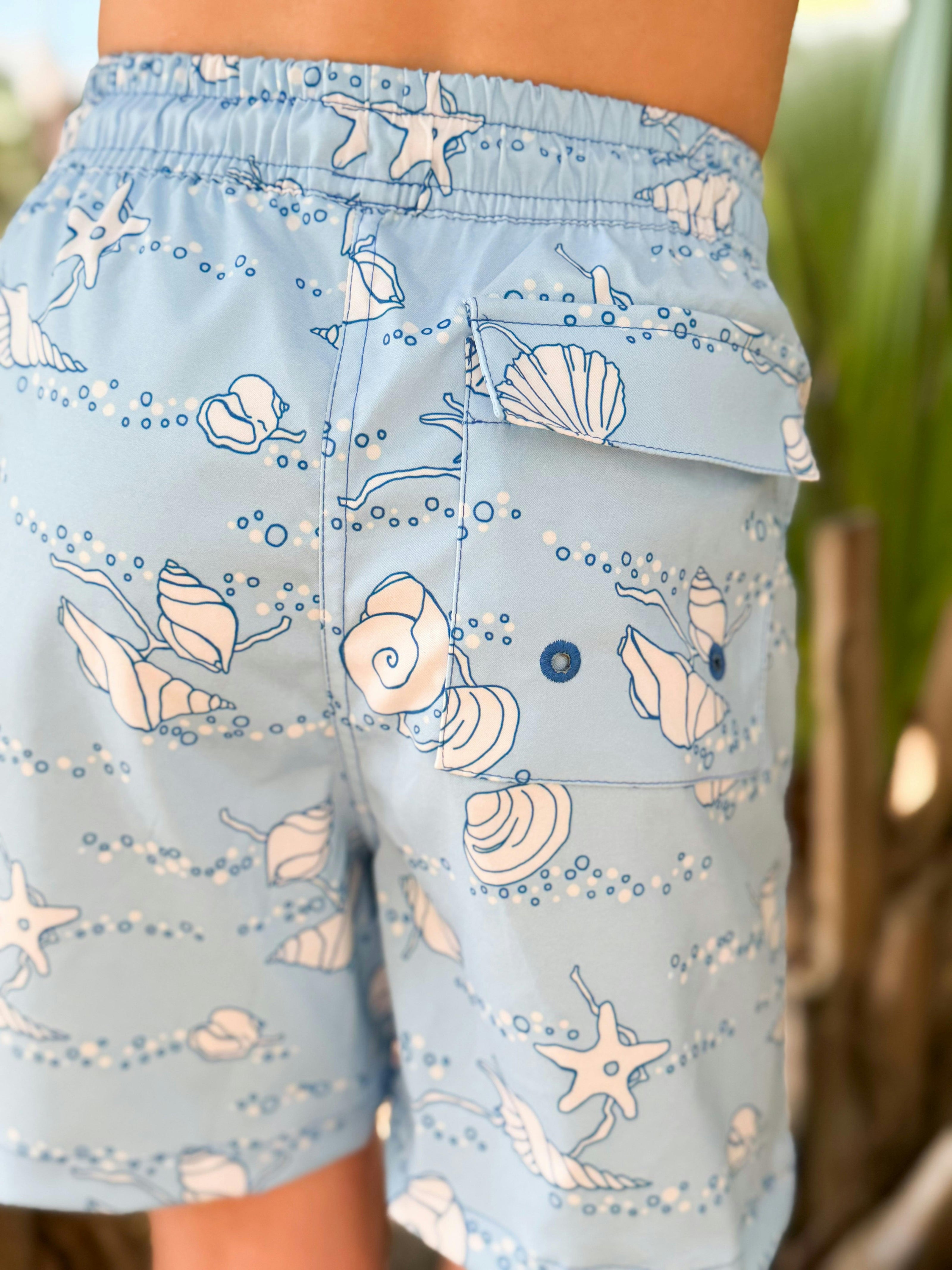 Shirley Swim Shorts in Blue Shell