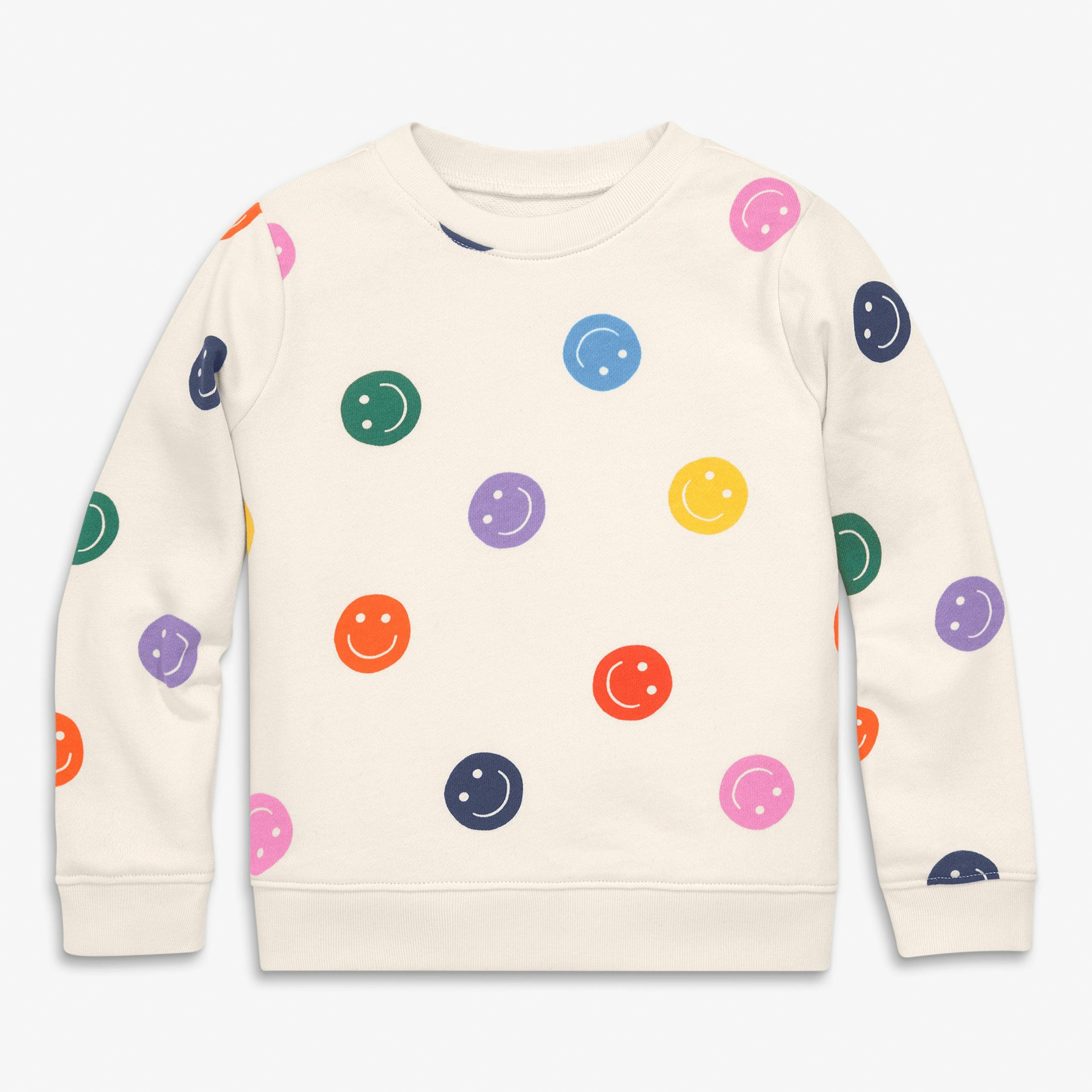 Kids sweatshirt in happy faces