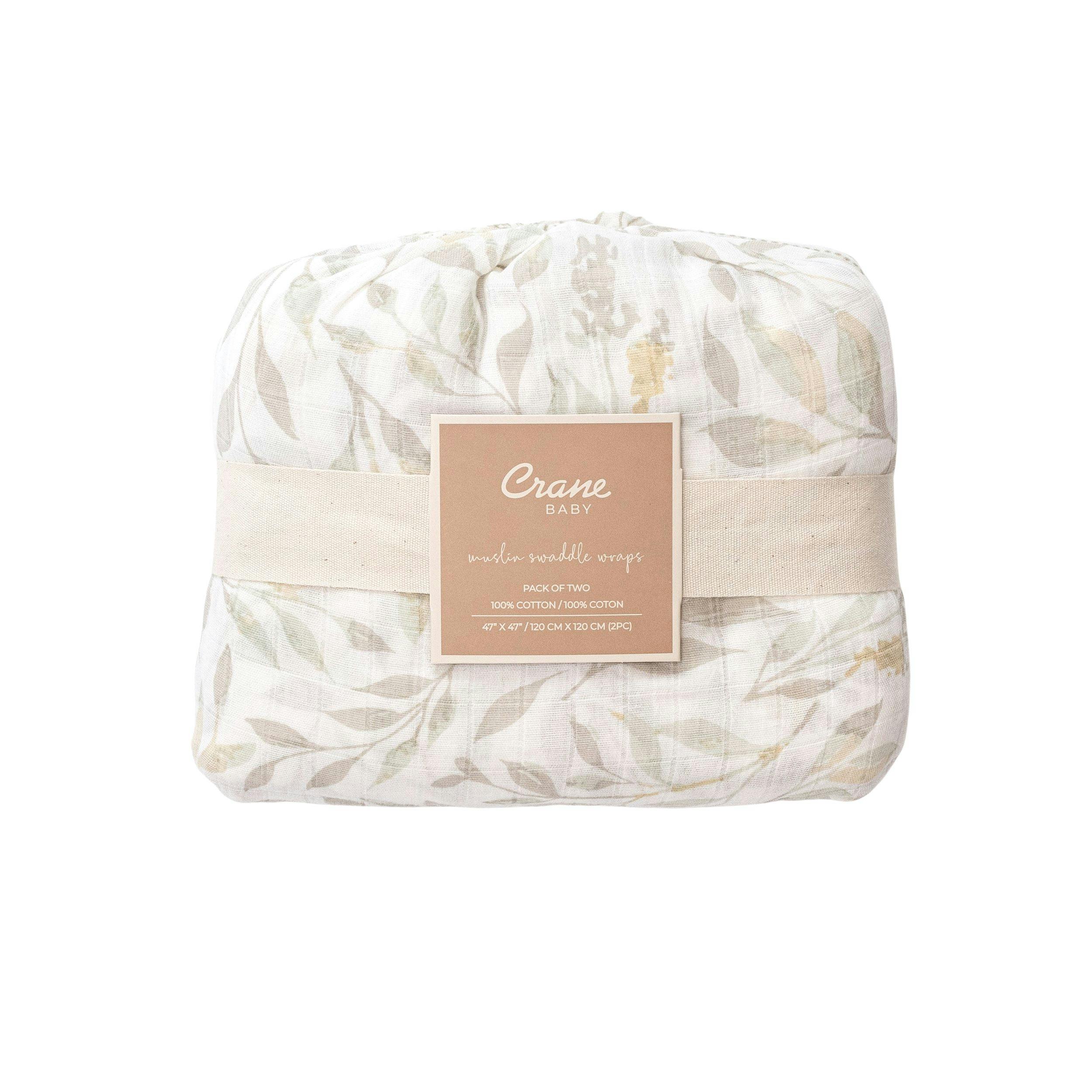 Willow Cotton Muslin Swaddle Blanket Set (Leaf, Set of 2)