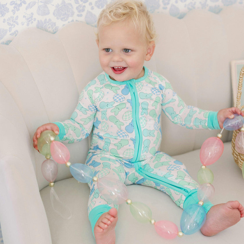 Rockin Bunny Bamboo Zipper Romper