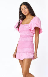 Pixie Smocked Dress Raspberry Gelato