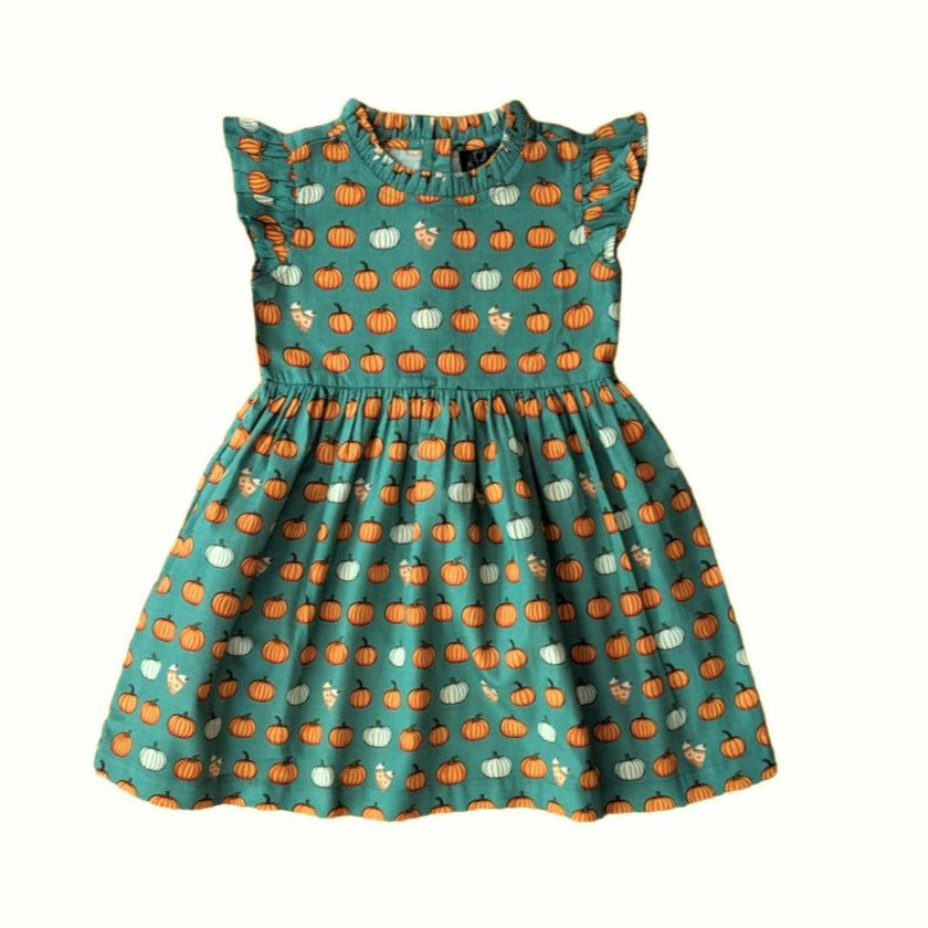 Pumpkin Spice Ruffle Dress