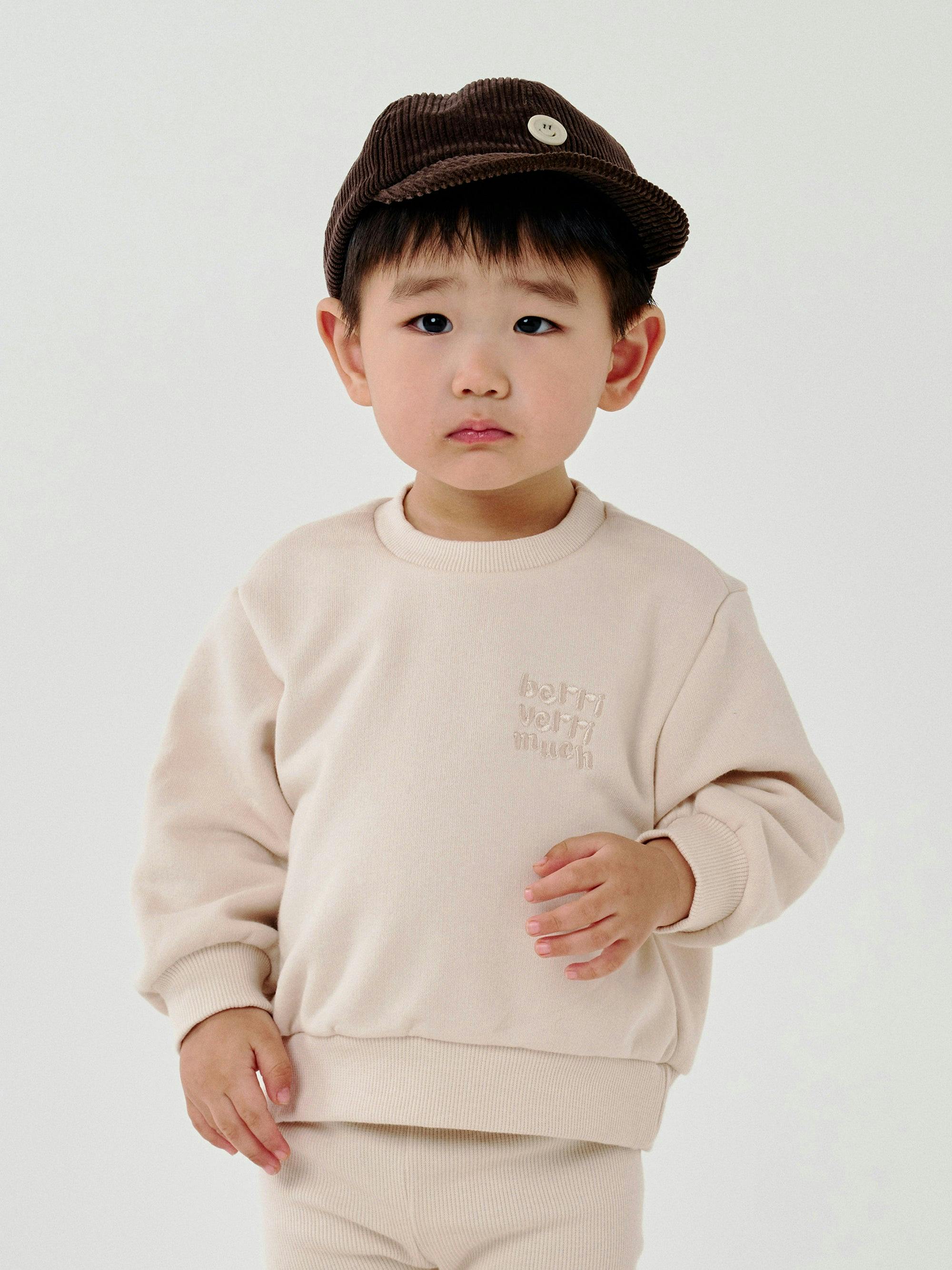 Embroidered Cotton Leggings Beige