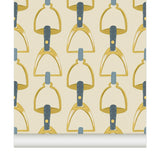 Papier peint Etriers coloris Paille