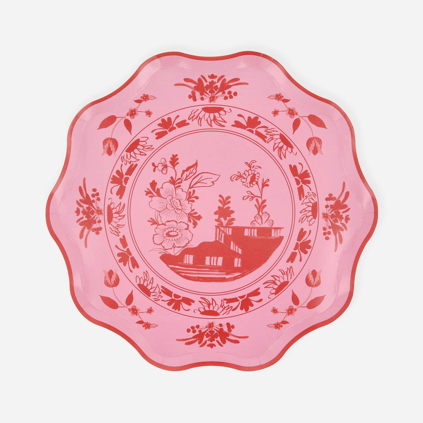 Pink Vintage Botanical Side Plates