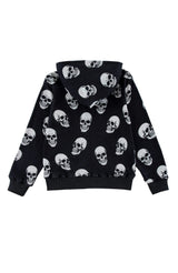 Soft Fleece Zip Up, Skulls