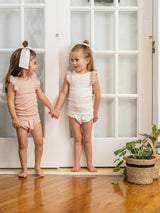 Shoulder Ruffle Top & Short Set