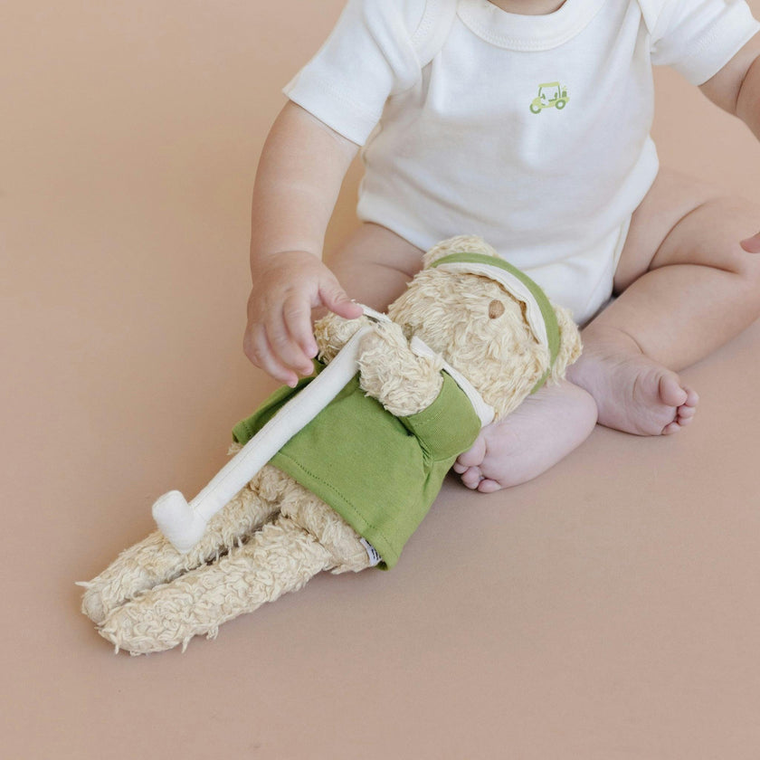 Walter Bear Plush Toy Onesie and Cardigan Set - Golf