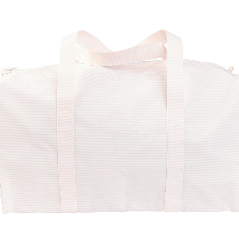The Duffle Bag in Pink Stripe