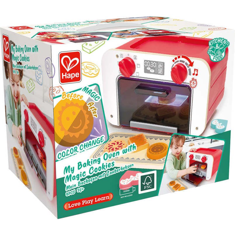 Hape: My Baking Oven With Magic Cookies - Red & White
