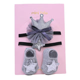 Grey Star and Bow Crown Gift Set