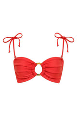 Tori Ties Bandeau Bikini Top