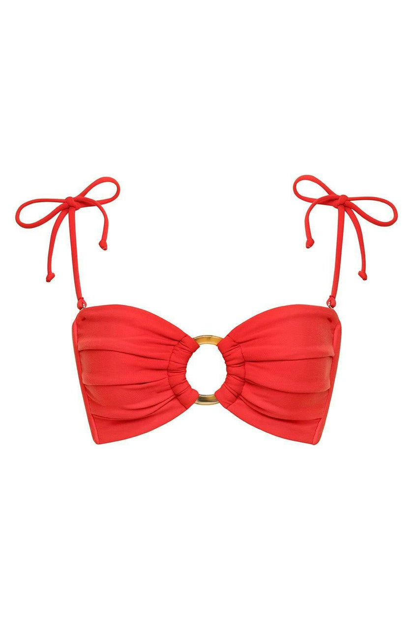 Tori Ties Bandeau Bikini Top