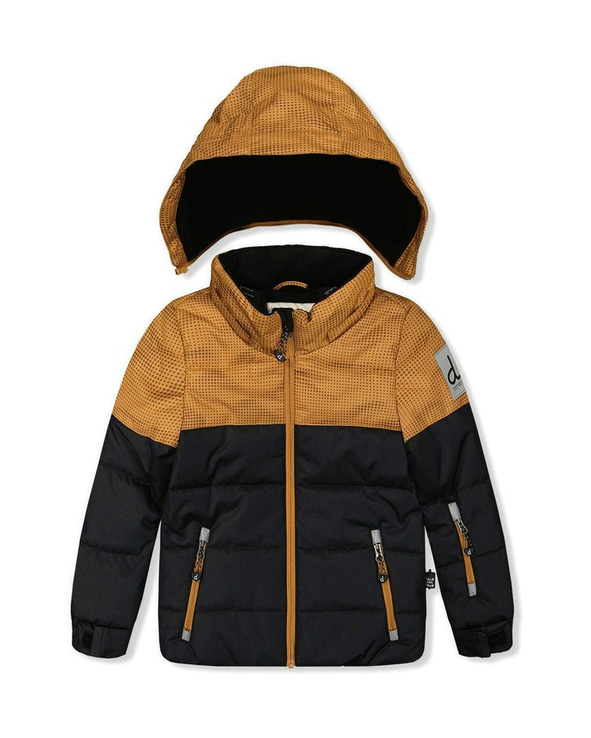 Two Piece Play Snowsuit Brown And Black With Brown Pants