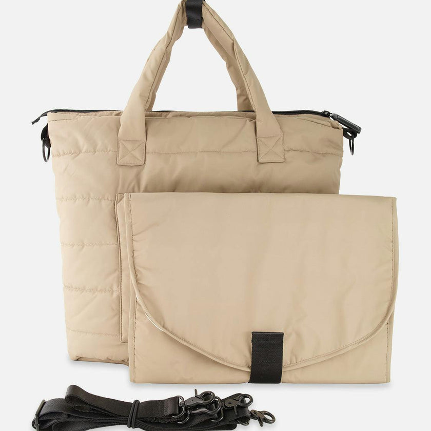 Diaper Bag Taupe With Changing Mat