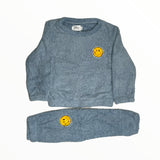 Blue Bright Smile Patch Fuzzy Set