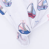 Bubbly Sailboats Pink - Knotted Gown