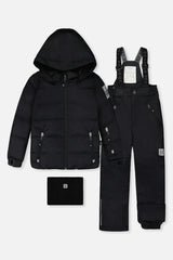 Two Piece Play Snowsuit Black With Black Pants
